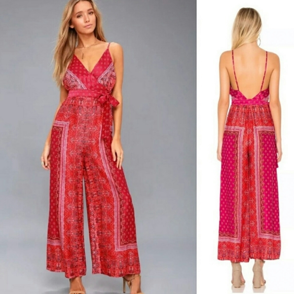 Free People Pants - Free People Cabbage Rose Jumpsuit